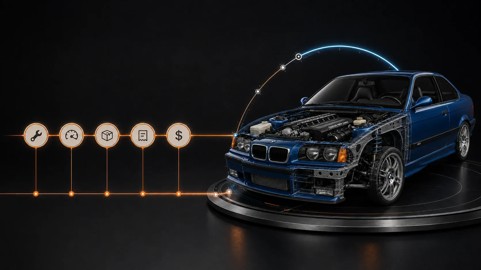 Vehicle evidence flowing into a grounded mechanical interpretation